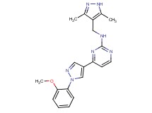 N-[(3,5-dimethyl-1H-pyrazol-4-yl)methyl]-4-[1-(2-methoxyphenyl)-1H-pyrazol-4-yl]pyrimidin-2-amine