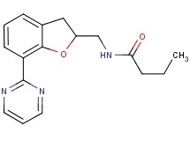 N-{[7-(2-pyrimidinyl)-2,3-dihydro-1-benzofuran-2-yl]methyl}butanamide