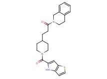2-{3-[1-(4H-thieno[3,2-b]pyrrol-5-ylcarbonyl)-4-piperidinyl]propanoyl}-1,2,3,4-tetrahydroisoquinoline