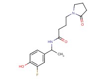 N-[1-(3-fluoro-4-hydroxyphenyl)ethyl]-4-(2-oxopyrrolidin-1-yl)butanamide