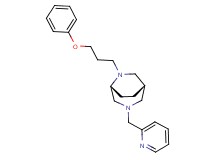(1S*,5R*)-6-(3-phenoxypropyl)-3-(2-pyridinylmethyl)-3,6-diazabicyclo[3.2.2]nonane