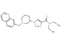 N,N-diethyl-1-[1-(7-quinolinylmethyl)-3-piperidinyl]-1H-1,2,3-triazole-4-carboxamide