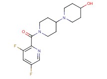 1'-[(3,5-difluoro-2-pyridinyl)carbonyl]-1,4'-bipiperidin-4-ol