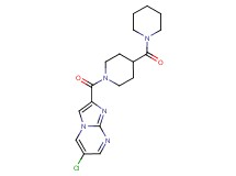 6-chloro-2-{[4-(1-piperidinylcarbonyl)-1-piperidinyl]carbonyl}imidazo[1,2-a]pyrimidine