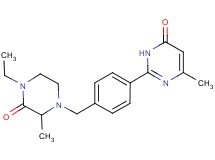 2-{4-[(4-ethyl-2-methyl-3-oxopiperazin-1-yl)methyl]phenyl}-6-methylpyrimidin-4(3H)-one
