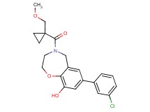 7-(3-chlorophenyl)-4-{[1-(methoxymethyl)cyclopropyl]carbonyl}-2,3,4,5-tetrahydro-1,4-benzoxazepin-9-ol
