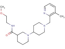 N-(2-methoxyethyl)-1'-[(3-methylpyridin-2-yl)methyl]-1,4'-bipiperidine-3-carboxamide