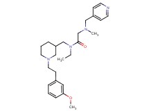 N~1~-ethyl-N~1~-({1-[2-(3-methoxyphenyl)ethyl]-3-piperidinyl}methyl)-N~2~-methyl-N~2~-(4-pyridinylmethyl)glycinamide