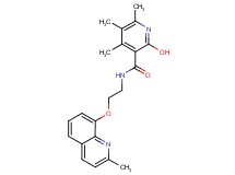2-hydroxy-4,5,6-trimethyl-N-{2-[(2-methyl-8-quinolinyl)oxy]ethyl}nicotinamide
