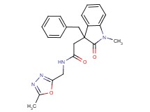 2-(3-benzyl-1-methyl-2-oxo-2,3-dihydro-1H-indol-3-yl)-N-[(5-methyl-1,3,4-oxadiazol-2-yl)methyl]acetamide
