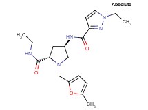 (4R)-N-ethyl-4-{[(1-ethyl-1H-pyrazol-3-yl)carbonyl]amino}-1-[(5-methyl-2-furyl)methyl]-L-prolinamide