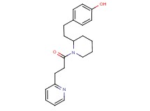 4-(2-{1-[3-(2-pyridinyl)propanoyl]-2-piperidinyl}ethyl)phenol