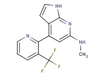 N-methyl-4-[3-(trifluoromethyl)pyridin-2-yl]-1H-pyrrolo[2,3-b]pyridin-6-amine