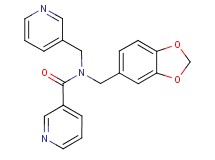 N-(1,3-benzodioxol-5-ylmethyl)-N-(pyridin-3-ylmethyl)nicotinamide