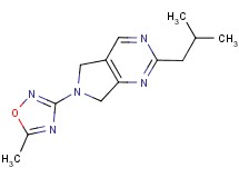 2-isobutyl-6-(5-methyl-1,2,4-oxadiazol-3-yl)-6,7-dihydro-5H-pyrrolo[3,4-d]pyrimidine