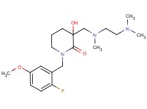 3-{[[2-(dimethylamino)ethyl](methyl)amino]methyl}-1-(2-fluoro-5-methoxybenzyl)-3-hydroxypiperidin-2-one