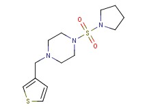 1-(pyrrolidin-1-ylsulfonyl)-4-(3-thienylmethyl)piperazine