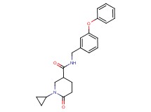 1-cyclopropyl-6-oxo-N-(3-phenoxybenzyl)-3-piperidinecarboxamide
