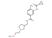 3-[(cyclopropylcarbonyl)amino]-N-{[1-(2-methoxyethyl)pyrrolidin-3-yl]methyl}-4-methylbenzamide