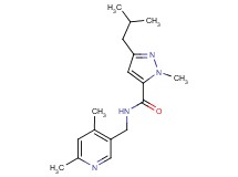 N-[(4,6-dimethyl-3-pyridinyl)methyl]-3-isobutyl-1-methyl-1H-pyrazole-5-carboxamide