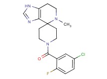 1'-(5-chloro-2-fluorobenzoyl)-5-methyl-1,5,6,7-tetrahydrospiro[imidazo[4,5-c]pyridine-4,4'-piperidine]