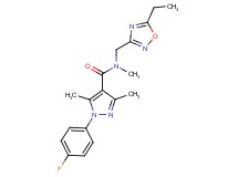 N-[(5-ethyl-1,2,4-oxadiazol-3-yl)methyl]-1-(4-fluorophenyl)-N,3,5-trimethyl-1H-pyrazole-4-carboxamide