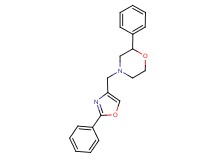 2-phenyl-4-[(2-phenyl-1,3-oxazol-4-yl)methyl]morpholine