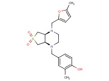 2-methyl-4-{[(4aS*,7aR*)-4-[(5-methyl-2-furyl)methyl]-6,6-dioxidohexahydrothieno[3,4-b]pyrazin-1(2H)-yl]methyl}phenol