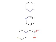 (6-piperidin-1-ylpyridin-3-yl)(thiomorpholin-4-yl)acetic acid