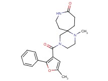 1-methyl-4-(5-methyl-2-phenyl-3-furoyl)-1,4,9-triazaspiro[5.6]dodecan-10-one