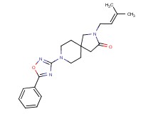 2-(3-methyl-2-buten-1-yl)-8-(5-phenyl-1,2,4-oxadiazol-3-yl)-2,8-diazaspiro[4.5]decan-3-one
