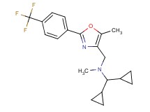(dicyclopropylmethyl)methyl({5-methyl-2-[4-(trifluoromethyl)phenyl]-1,3-oxazol-4-yl}methyl)amine
