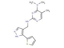 N~4~,N~4~,5-trimethyl-N~2~-{[5-(2-thienyl)-1H-pyrazol-4-yl]methyl}pyrimidine-2,4-diamine