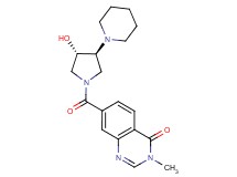 7-{[(3S*,4S*)-3-hydroxy-4-(1-piperidinyl)-1-pyrrolidinyl]carbonyl}-3-methyl-4(3H)-quinazolinone