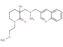 3-hydroxy-1-(2-methoxyethyl)-3-{[methyl(quinolin-3-ylmethyl)amino]methyl}piperidin-2-one