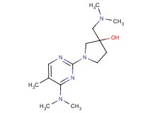 3-[(dimethylamino)methyl]-1-[4-(dimethylamino)-5-methyl-2-pyrimidinyl]-3-pyrrolidinol