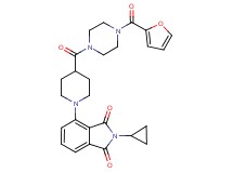 2-cyclopropyl-4-(4-{[4-(2-furoyl)-1-piperazinyl]carbonyl}-1-piperidinyl)-1H-isoindole-1,3(2H)-dione