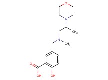 2-hydroxy-5-{[methyl(2-morpholin-4-ylpropyl)amino]methyl}benzoic acid