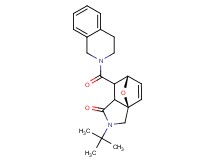(3aR*,6S*)-2-tert-butyl-7-(3,4-dihydroisoquinolin-2(1H)-ylcarbonyl)-2,3,7,7a-tetrahydro-3a,6-epoxyisoindol-1(6H)-one