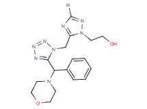 2-[5-({5-[morpholin-4-yl(phenyl)methyl]-1H-tetrazol-1-yl}methyl)-1H-1,2,4-triazol-1-yl]ethanol