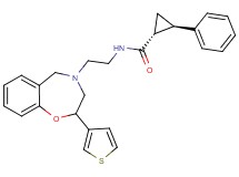 (1R*,2R*)-2-phenyl-N-{2-[2-(3-thienyl)-2,3-dihydro-1,4-benzoxazepin-4(5H)-yl]ethyl}cyclopropanecarboxamide