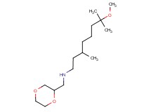 (1,4-dioxan-2-ylmethyl)(7-methoxy-3,7-dimethyloctyl)amine
