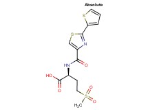 (2S)-4-(methylsulfonyl)-2-({[2-(2-thienyl)-1,3-thiazol-4-yl]carbonyl}amino)butanoic acid