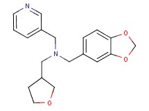 (1,3-benzodioxol-5-ylmethyl)(pyridin-3-ylmethyl)(tetrahydrofuran-3-ylmethyl)amine
