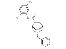 (1S*,5R*)-N-(2,5-dimethylphenyl)-3-(3-pyridinylmethyl)-3,6-diazabicyclo[3.2.2]nonane-6-carboxamide