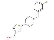 {2-[4-(3-fluorobenzyl)-1-piperazinyl]-1,3-thiazol-4-yl}methanol