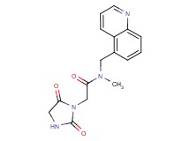 2-(2,5-dioxo-1-imidazolidinyl)-N-methyl-N-(5-quinolinylmethyl)acetamide