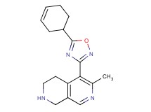 5-[5-(3-cyclohexen-1-yl)-1,2,4-oxadiazol-3-yl]-6-methyl-1,2,3,4-tetrahydro-2,7-naphthyridine hydrochloride