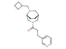 (1R*,5R*)-6-(cyclobutylmethyl)-3-(3-pyridin-3-ylpropanoyl)-3,6-diazabicyclo[3.2.2]nonane