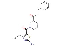 1-{1-[(2-amino-4-ethyl-1,3-thiazol-5-yl)carbonyl]-3-piperidinyl}-3-phenyl-1-propanone